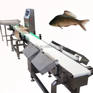 Preço da máquina de classificação de peixes em aço inoxidável, máquina de classificação de lulas e camarões