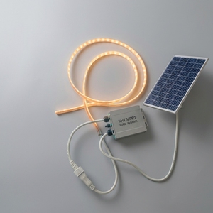 Bande lumineuse LED solaire profilée KHT de qualité professionnelle, sans chute de tension, RGB, étanche IP67, 60 LED/m, pour jardin, hôtel, bâtiment - Product Image 2