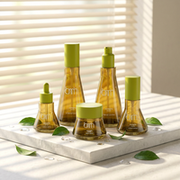Ensemble de soins de la peau anti-acné et éclaircissant à l'arbre à thé, kit facial coréen biologique végétalien avec sérum aux herbes, étiquette privée personnalisée OEM/ODM