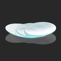Lot de 10 couvercles en verre de montre pour béchers plats d'évaporation polis pour les sciences de laboratoire et les expériences chimiques