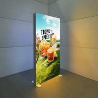 Affichage lumineux pour salon professionnel en intérieur, boîte à lumière publicitaire LED SEG éclairée, boîte à lumière en tissu LED, cadre en aluminium, toile de fond