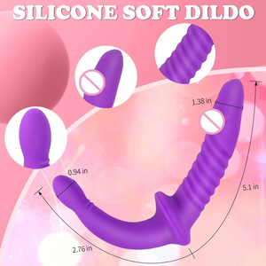 APP Electric Strap-On Double Head Dildo Liquid Silicone Sex Toy para mujeres para <span class=keywords><strong>lesbianas</strong></span> Anal Play & Vibrations - Product Image 2