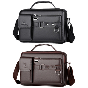 Sac Bandoulière <span class=keywords><strong>Homme</strong></span> Classique 2023 de Qualité Supérieure, Design Horizontal, Marque WEIXIER, en Cuir PU, pour Affaires et Voyages - Product Image 2