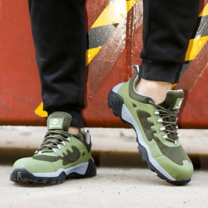 Zapatos de Seguridad Transpirables Verdes para Hombre y Mujer, Zapatos de Trabajo de Fábrica con Entresuela de Kevlar Suave y Cómoda. Zapatos de Protección Profesionales - Product Image 5