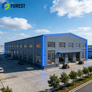 อาคารโรงงานสำเร็จรูปโครงสร้างเหล็กสำหรับใช้เป็นอพาร์ทเมนต์และโรงพยาบาล ดีไซน์โครงสร้างกริดช่วงยาว ได้รับการรับรองมาตรฐาน CE/ISO9001 คุณภาพสูง - Product Image 1