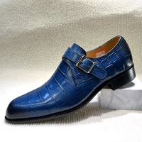 Usine prix de gros en cuir véritable hommes chaussures formelles moine sangle mode affaires Banquet chaussures habillées décontracté fête mocassins