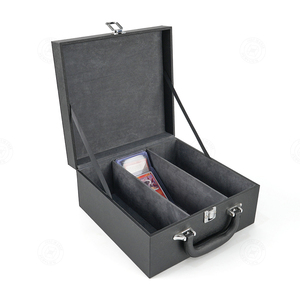Estuche Rígido Personalizado Negro de 3 Ranuras con Apertura Superior para Tarjetas, Venta al Por Mayor - Product Image 5