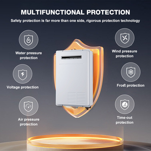 Envío Global Fabricante Precio al por mayor 12L <span class=keywords><strong>Gas</strong></span> <span class=keywords><strong>de</strong></span> tiro forzado Géiser Intercambiador <span class=keywords><strong>de</strong></span> calor <span class=keywords><strong>de</strong></span> cobre Calentamiento rápido Instalación al aire libre - Product Image 2