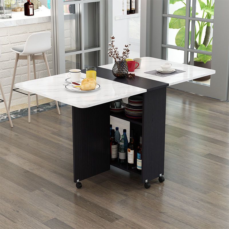 Length 120*60*77 [black + white marble]