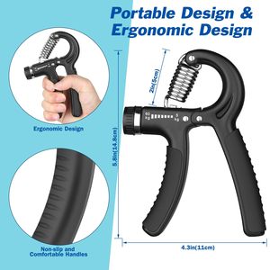 Người Đàn Ông Của Chuyên Nghiệp Ngón Tay Cánh Tay Sức Mạnh Cơ Bắp Đào Tạo Tay Gripper Có Thể Điều Chỉnh Gripper Tập Thể Dục Đào Tạo Tay Exerciser - Product Image 4