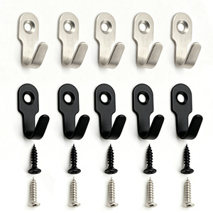 Stainless Steel Single <b>Hook</b> Wall Mounted Coat <b>Hook</b> For Home <b>Kitchen</b> Bathroom Use - Product Image 5