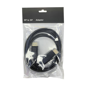 1.5M DP kablo erkek erkek DisplayPort dönüştürücü adaptörü ile <span class=keywords><strong>HDMI</strong></span> PVC ceket ev monitör ve hoparlör için siyah - Product Image 6