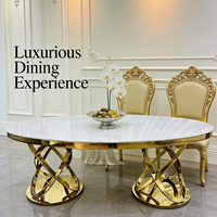 Table de mariage en acier inoxydable de haute qualité, table pour la mariée et le marié, décoration de banquet d'hôtel, table à manger, mobilier