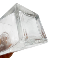 Diffuseur de parfum d'intérieur carré en verre de grande capacité 100 ml pour décoration personnalisée de la maison