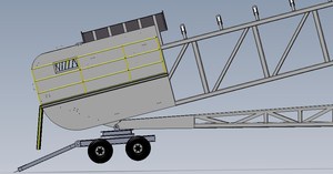 Rotatable&amp;movable <strong>Radial</strong> Mobile <strong>Stacker</strong> Telescopic Conveyor - Product Image 6