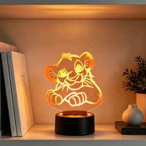 Adjustable 7/16 Colors Decorative 3D Illusion Cute Animal Night Lamp 7 Color Change Touch and <b>Remote</b> <b>Control</b> Night Light - Product Image 5