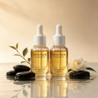 Flacon compte-gouttes PET 15ml 30ml 50ml vide rechargeable avec logo personnalisé pour sérum, lotion, pipette, huile essentielle, médicament, cosmétique