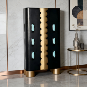 ตู้เก็บของห้องนั่งเล่น<span class=keywords><strong>ไม้</strong></span>จริงสไตล์โมเดิร์นหรูหรา ดีไซน์ประหยัดพื้นที่ พร้อมพื้นที่จัดเก็บขนาดใหญ่ เฟอร์นิเจอร์ห้องนั่งเล่น - Product Image 3