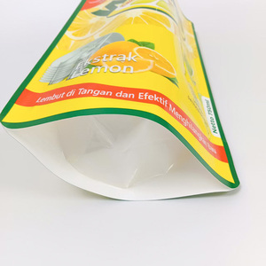 Bolsa de Plástico PE Blanca Resistente a Ácidos y Álcalis, con Cierre, Tipo Stand-up, Segura para Detergente Líquido Lavavajillas - Product Image 2