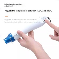 Mini pistolet thermique standard avec protection contre la surchauffe, 220V, à brancher, pour le bricolage, les tampons en caoutchouc, le poudre à embosser, les feuilles rétractables, le nail art et le séchage rapide