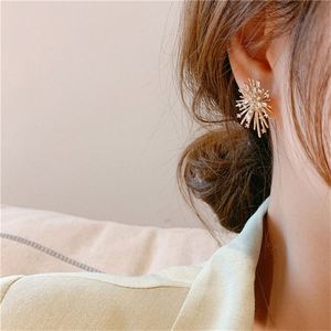 Super Shiny Geometric Ice <b>Crystal</b> Snowflake <b>Earrings</b> Bling Iced Out CZ Zircon Starburst Firework 925 Sterling Sliver <b>Earrings</b> - Product Image 4
