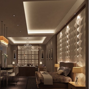 Interno esterno grande diamante trame Decorative 3d parete Pvc pannelli decorazioni per la casa 3d carta da parati - Product Image 4