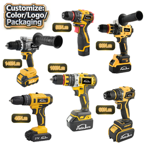 20V Cordless Recharger Lithium Battery Brushless <b>Hammer</b> Impact Power High Quality Screwdriver Drill Set Kit 20V Brushless Bat - Product Image 4