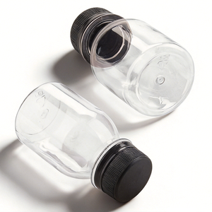 ขวดช็อตขนาดเล็ก 60 มล. ปลอดสาร BPA ผลิตตามสั่ง วัสดุ PET ใส สำหรับไลฟ์สไตล์เพื่อสุขภาพและการบรรจุภัณฑ์ตัวอย่างช็อตเพื่อสุขภาพแบบพกพา - Product Image 4
