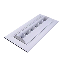 Système HVAC moderne, grille d'aération rectangulaire en alliage d'aluminium pour usage hospitalier, montage au plafond, durable et facile à installer