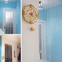 Guirlande de perles en cristal transparent de haute qualité JY, pour chandelier, rideau de fenêtre ou de porte, style musulman, tailles personnalisées