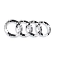 Emblema de Capó Delantero y Logotipo Trasero de Coche ABS de 4 Anillos para Audi A3 A6L A7 A1 A2 A8 A4 A5 Q3 Q5 Q7 Q8 Q2L TT Q6 RS3 RS4 RS5 RS6