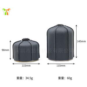 Custodia Protettiva in Pelle PU per Bombola del <span class=keywords><strong>Gas</strong></span> <span class=keywords><strong>da</strong></span> <span class=keywords><strong>Campeggio</strong></span>, Porta Bombola Piatta per Attività all'Aperto - Product Image 6