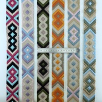 Nouveau Design National Wind Guitar Straps Vêtements avec chaussures et chapeaux Accessoires décorés avec ruban Jacquard en polyester