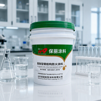 Revêtement ignifuge intumescent pour structure en acier, peinture ignifuge à film mince, à base d'eau, certifié ISO