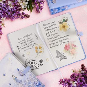 Quà Tặng Tạp Chí Bìa Cứng Nghệ Thuật Phác Thảo Nhật Ký Cô Gái Đầy Màu Sắc Trái Tim Tùy Chỉnh In Máy Tính Xách Tay Với Khóa Từ - Product Image 4