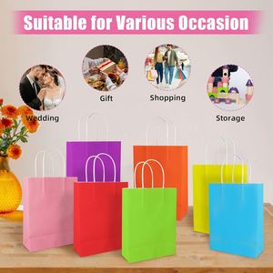 Biodegradable Recyclable Eco-Friendly Custom Logo Kraft Paper <b>Tote</b> <b>Bags</b> Flexographic Printing Hand Length Handle for Promotion - Product Image 5
