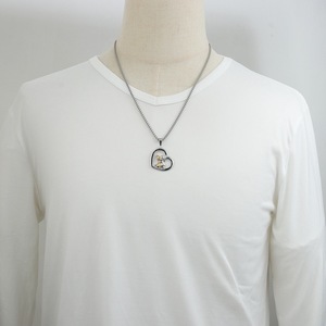 yunnique Heart-Shaped Stainless Steel Pendant <b>Necklace</b> With Gold Accents <b>Mother</b> <b>Daughter</b> Gift Women's Jewelry Clavicle Chain - Product Image 4