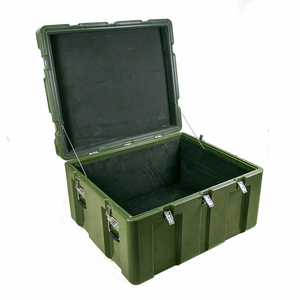Green 860740530mm Rotomolded Cargo <strong>Case</strong> OEM/ODM EVA Foam IP67 Waterproof Shockproof Heavy Duty Transport Box Logistics - Product Image 1