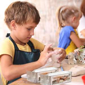 <span class=keywords><strong>Kit</strong></span> complet de <span class=keywords><strong>poterie</strong></span> Bview - Ensemble d'argile auto-durcissante tout-en-un avec outils pour enfants et adultes - Product Image 3