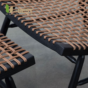 U-Beste Nordic Minimalistisch Retro Design Zwart Houten Stoel Maan Wijnstok Geweven Sita Qin Vrijetijdsbank Voor Woonkamer Enkele Stoel - Product Image 5