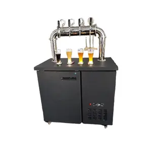 Đen Cổ Điển Di Chuyển Bia Kegerator