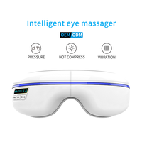 Wiederauf ladbarer Micro-USB-Luftdruck Hochfrequenz beheizte Vibration Augen massage gerät Heiß kompression therapie Augen massage gerät