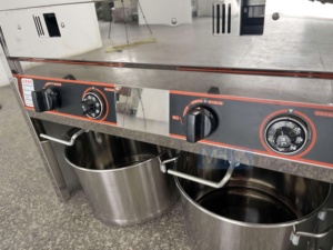 เครื่องทอดแก๊สแบบเปิดขนาด 20 ลิตร + 20 ลิตร พร้อมถาดน้ำมัน สำหรับทอดไก่และอาหารอื่นๆ - Product Image 5