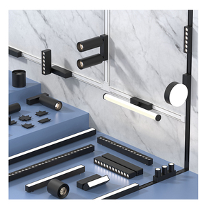 Système d'éclairage sur rail magnétique DC48V en gros et au détail, rail magnétique noir et blanc, éclairage sur rail magnétique LED pour musées de luxe - Product Image 2