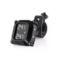 Système de surveillance d'alarme sans fil à 2 roues pour moto et vélo, écran LCD, capteur de pression des pneus TPMS