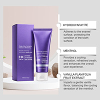 Dentifrice Menthe Vanille Violet Doux Nettoyage des Dents Haleine Fraîche Teinte Éclatante Doux Non Irritant Vente en Gros