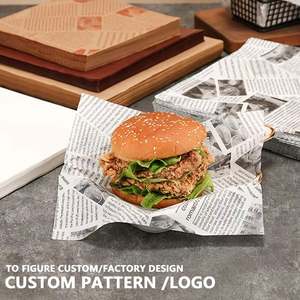 Custom Reusable Parchment Food Grade Grease Proof <b>Paper</b> for <b>Wrapping</b> Burgers Butter Sandwiches Foods Eco-Friendly Baking Wrap - Product Image 2