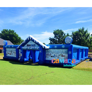 Labirinti Gonfiabili da Esterno, Casa Stregata nella Giungla, Labirinto Gonfiabile - Product Image 4