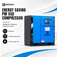 Compresores de Aire de Tornillo Industriales DEEMACH de 22kW 30HP de Alta Eficiencia 8-13 bar para la Industria General, Precio de Fábrica