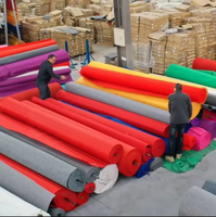 1-2mm ignifugé anti-dérapant résistant aux articles tapis mur à mur pour les cérémonies gouvernementales événements couleurs personnalisées pour les expositions